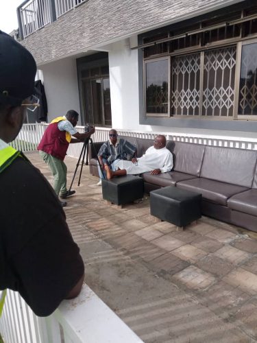 Shooting Sandman Scene