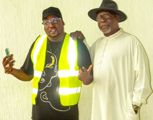 J-Wanz and Mr Adjololo on set